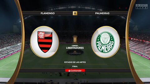 Flamengo x Palmeiras Final da Libertadores | FIFA 22 SIMULAÇÃO