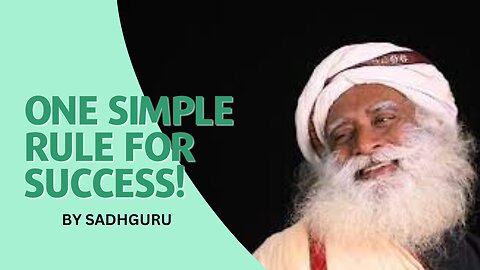 How to be really successful in life - by sadhguru Motivational speech