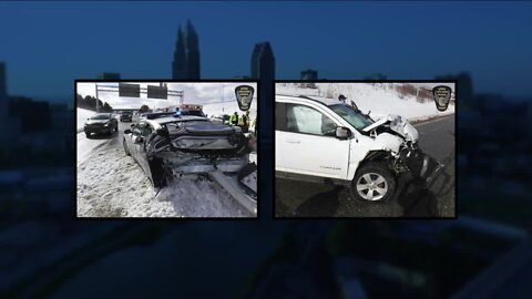 OSHP trooper released from hospital after cruiser struck on I-77