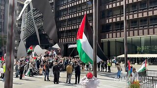 Carl Higbie - HAMAS raises its flag in downtown Chicago… it’s here, Be ready