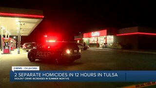 Tulsa police investigate two homicides amid summer uptick in crime