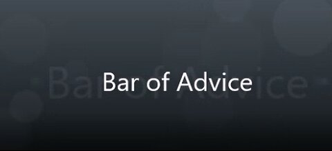 Story Telling: Bar of Advce