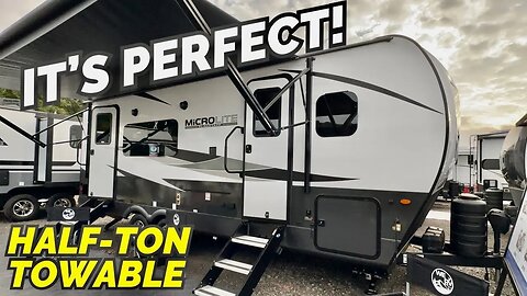 A PERFECT travel trailer RV for a half-ton truck? 2024 Forest River Flagstaff 25SRK Micro Lite