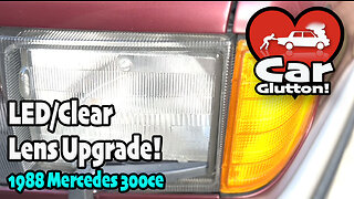 The Car Glutton: 1988 Mercedes C124 LED/Clear Lens Front Signal Upgrade