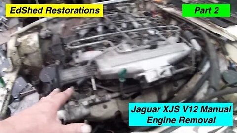 Jaguar XJS V12 Manual Engine Removal Part 2 What have I done Its much more work than I first thought