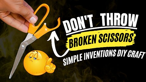 You will not believe what I made from broken scissors | simple inventions diy craft Ep:17