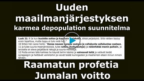 Uuden maailmanjärjestyksen karmea depopulation suunnitelma