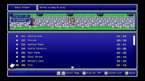 Final Fantasy 1 Pixel Remaster - Arrangement Switch - Full Music Player