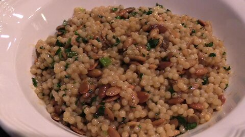 Cilantro and Pepita Couscous Salad