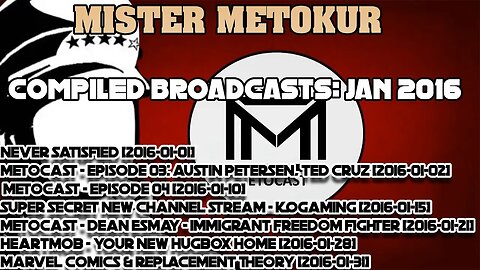 Mister Metokur - Compiled Broadcasts [Jan 2016 ]