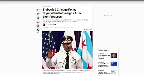 Corrupt Chicago Police Superintendent Resigns After Lightfoot Loss And Already Set To Leave State
