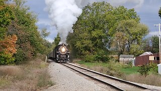 Fort Wayne Railroad Historical Society's Nickel Plate Road No. 765 (2-8-4) at-speed run-by