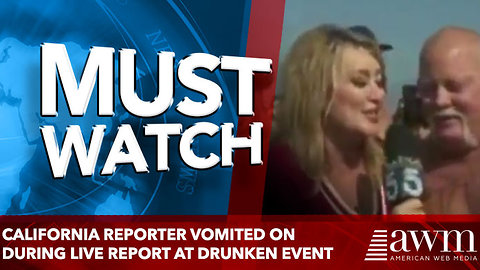 California reporter vomited on during live report at drunken event