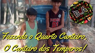 Fazendo CANTEIRO para TEMPERO com PNEU ACHADO NA RUA #hortaorganica #diygarden #tempero