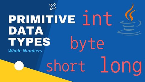 Primitive Data Types (Whole Numbers)