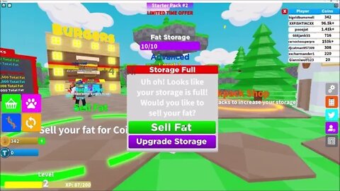 Burger Simulator Classic - I CAN SELL MY FAT?! - Roblox Gameplay - Blox n Stuff