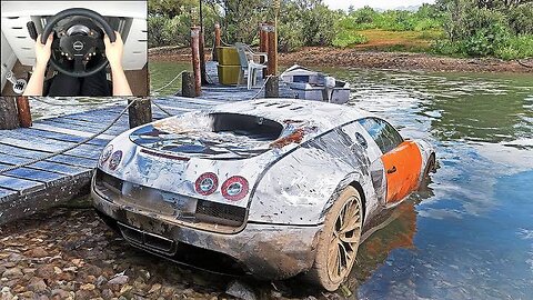 Abandoned Bugatti Veyron - Forza Horizon 5 (Steering Wheel + Shifter) Gameplay