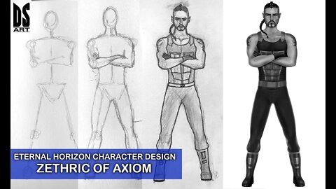 Eternal Horizon Book 4 Character Design - Zethric of Axiom