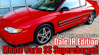 Supercharged Monte Carlo SS Dale Jr Edition. Copart Walk Around
