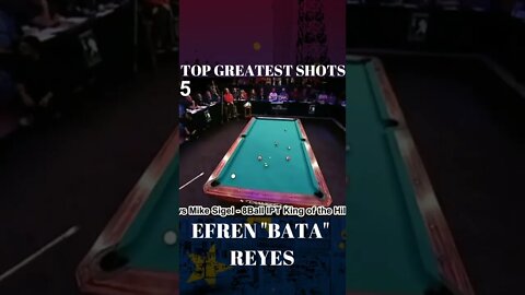 Efren "BATA" Reyes Top Best shots at all time PART 4 #billiards #worldpoolchampionship #shorts