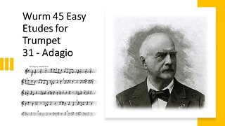 🎺 [TRUMPET ETUDE] Wurm 45 Easy Etudes for Trumpet - 31 Allegro Moderado