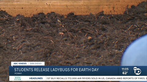 Poway students release ladybugs for Earth Day
