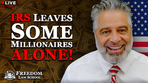How YOU can be one of the millionaires that the IRS chooses to LEAVE ALONE!