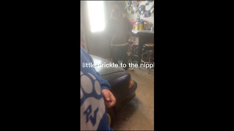 Little prickle to the nipple