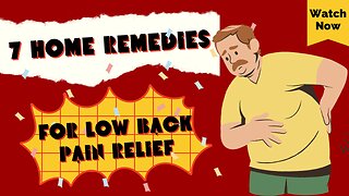 7 Home Remedies Lower Back Pain