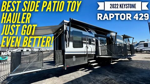 Best Side Patio Toy Hauler in 2022… BUT BETTER! 2022 Keystone Raptor 429 Full Body Paint