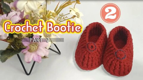 How to crochet Baby Bootie l Part02 | Crafting Wheel
