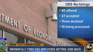 Wrongfully fired DES employees getting jobs back