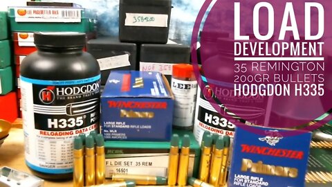 Load Development - 35 Remington With Hodgdon H335 Using Winchester Primers And Cast 200gr Bullets