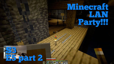 Minecraft LAN Party! Season 3 Episode 5 Part 2 - Cave Adventure (livestream highlights)