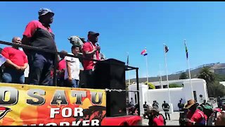 SOUTH AFRICA - Cape Town - Cosatu March (Video) (bFx)