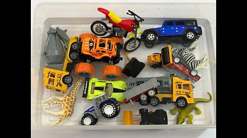 Construction Vehicles Cars Monster Truck Toys Review Learning Name And Sounds