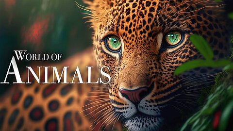 Animals of the World 4K - Wonderful wildlife film with soothing music