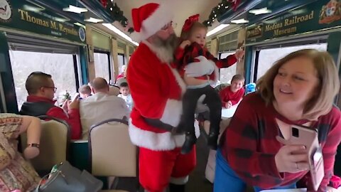 The "Polar Express" is a fund raiser for the Medina Railroad Museum