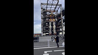 Giant (59ft) robot Gundam on display in Yokohama, Japan