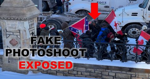 Justin Trudeau Gets Caught STAGING FAKE Photoshoot To Discredit Truckers Convoy #TruckersForFreedom
