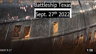 Battleship Texas USS Texas BB35 September 27th Drydock Drone Video Update
