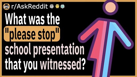 What was the "please stop" school presentation that you witnessed?