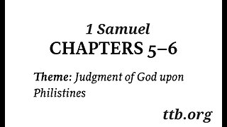 1 Samuel Chapter 5-6 (Bible Study)