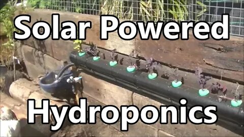 New Solar powered Hydroponics System