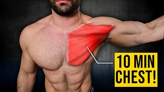 Do THIS 10MIN Home Workout for a BIG CHEST (DUMBBELLS ONLY!!)