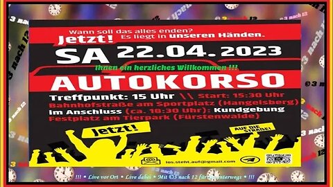 🔔🕕🔔 Autokorso am Hangelsberg - Live aus Fürstenwalde - Teil II - 22.04.23