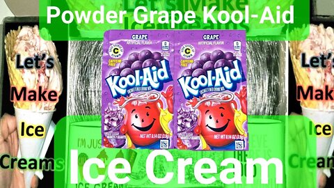 Powder Grape Kool-Aid Ice Cream