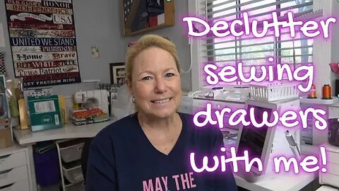 Sewing Drawer Declutter! Organize with Me!