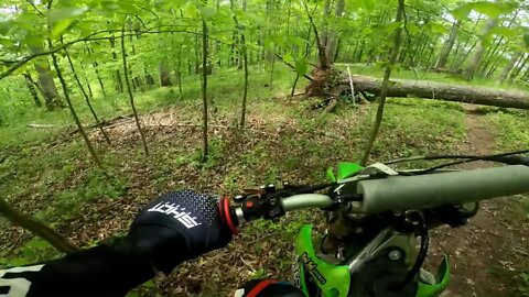 Showing lil bro the woods section we've built so far ( My POV )