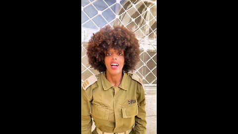 Black Israeli Female Reserve Solider - I wish I had your confidence!